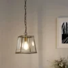 Bellevue 1 Light Industrial Pendant - Brass