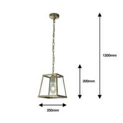 Bellevue 1 Light Industrial Pendant - Brass -Outdoor Lights Store 13157969 8165009385341913