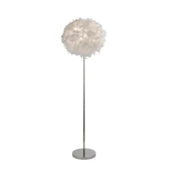 Hattie Feather Floor Lamp - White -Outdoor Lights Store 13157970 1224958397088485