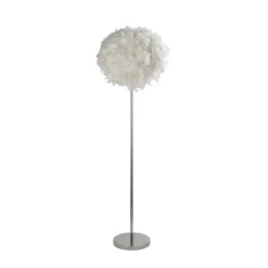 Hattie Feather Floor Lamp - White -Outdoor Lights Store 13157970 1724958397113883