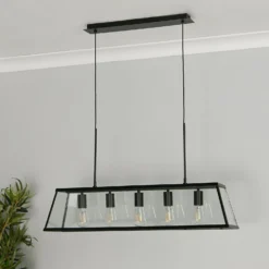 Bellevue 5 Light Industrial Pendant - Black 13 Bellevue 5 Light Industrial Pendant - Black -Outdoor Lights Store 13157971 1075049847595586