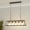 Bellevue 5 Light Industrial Pendant - Black -Outdoor Lights Store 13157971 9765049847482615