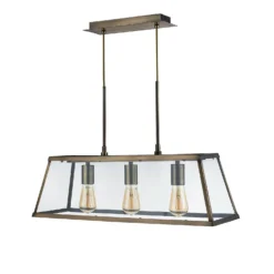 Bellevue 3 Light Industrial Pendant - Brass -Outdoor Lights Store 13157973 1944976282935032