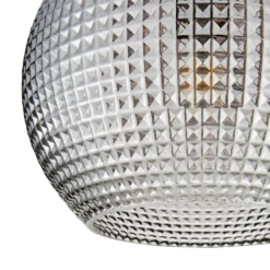 Safi Glass Flush Pendant - Chrome Smoke -Outdoor Lights Store 13208300 1364896913050126