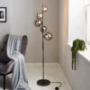 Orb II 5 Light Floor Lamp - Black Chrome Smoke -Outdoor Lights Store 13208304 1824896912909747