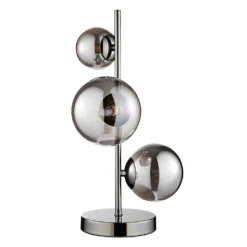 Orb II 3 Light Table Lamp - Black Chrome Smoke -Outdoor Lights Store 13208307 1974896912977685