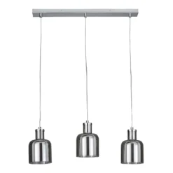 Jinx 3 Light Diner Pendant - Smoked Glass -Outdoor Lights Store 13208311 4424896913169508