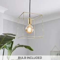 Edge 1 Light Pendant - Polished Brass