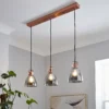 Decan 3 Light Diner Pendant - Smoke & Copper 1 Decan 3 Light Diner Pendant - Smoke & Copper -Outdoor Lights Store 13208313 2004896913172751