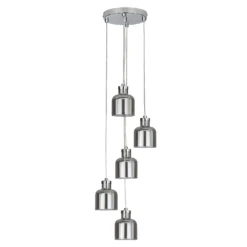 Jinx 5 Light Cluster Pendant - Smoked Glass -Outdoor Lights Store 13208314 2124896913162635