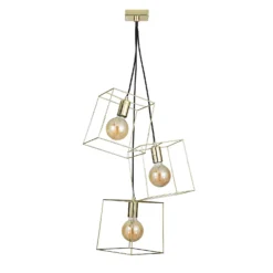 Edge 3 Light Cluster Pendant - Polished Brass -Outdoor Lights Store 13208317 1164896913210392