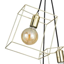 Edge 3 Light Cluster Pendant - Polished Brass -Outdoor Lights Store 13208317 1774896913248390
