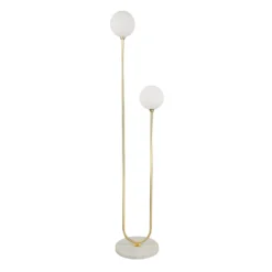 House Beautiful Delta Marble Floor Light - Brass & Opal 11 House Beautiful Delta Marble Floor Light - Brass & Opal -Outdoor Lights Store 13208322 1994927260346893