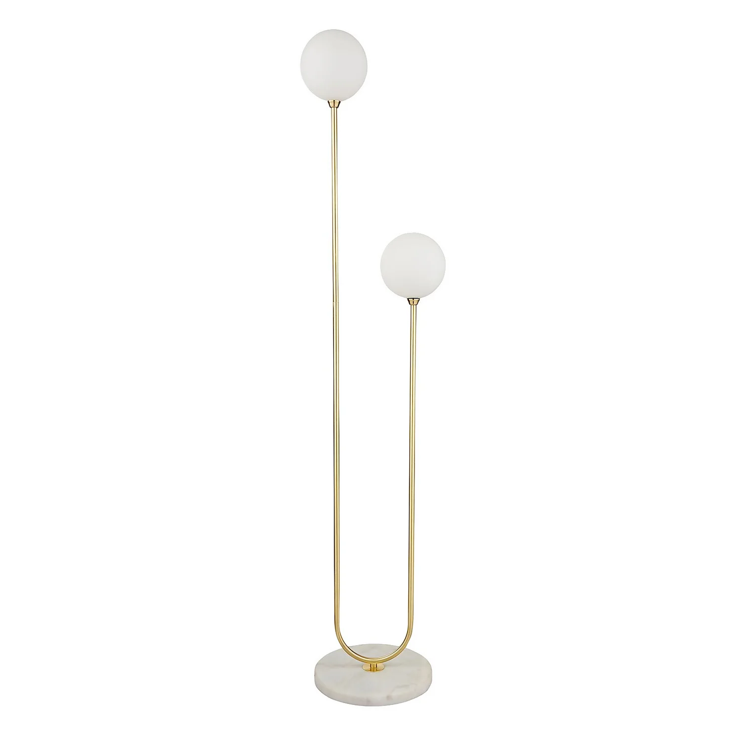 House Beautiful Delta Marble Floor Light - Brass & Opal 5 House Beautiful Delta Marble Floor Light - Brass & Opal - Image 3