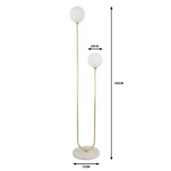 House Beautiful Delta Marble Floor Light - Brass & Opal 13 House Beautiful Delta Marble Floor Light - Brass & Opal -Outdoor Lights Store 13208322 7424927260460983
