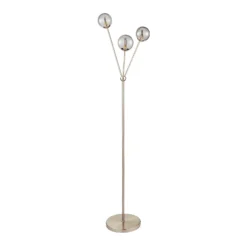 Orb 3 Light Floor Lamp - Nickel Smoke 10 Orb 3 Light Floor Lamp - Nickel Smoke -Outdoor Lights Store 13208323 7914896913520220