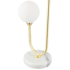 House Beautiful Delta Marble Table Lamp - Brass & Opal -Outdoor Lights Store 13208324 2024927260625350