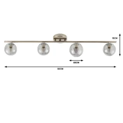 Orb 4 Lamp Spotlight Bar - Nickel Smoke -Outdoor Lights Store 13208325 5554909895384841
