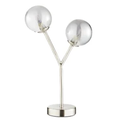 Orb 2 Light Table Lamp - Nickel Smoke 10 Orb 2 Light Table Lamp - Nickel Smoke -Outdoor Lights Store 13208328 4334896913519545