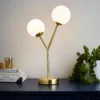 Orb 2 Light Table Lamp - Brass & Opal 1 Orb 2 Light Table Lamp - Brass & Opal -Outdoor Lights Store 13208335 1894896913495329