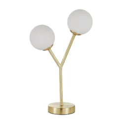 Orb 2 Light Table Lamp - Brass & Opal 10 Orb 2 Light Table Lamp - Brass & Opal -Outdoor Lights Store 13208335 3214896913551828