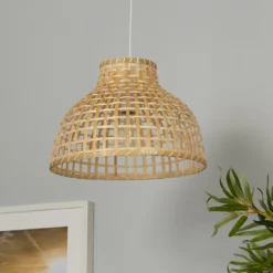 Belle Bamboo Woven Light Shade - Medium -Outdoor Lights Store 13222273 4595042044270410
