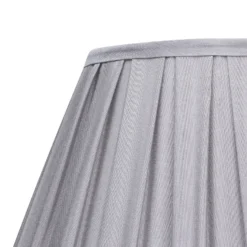 Raye Dove Pleated Taper Silk Shade - 40cm -Outdoor Lights Store 13222466 1464946175834741