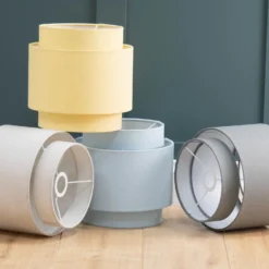 Finn Tier Drum Flint Linen Shade - 25cm -Outdoor Lights Store 13222475 6204944148349880