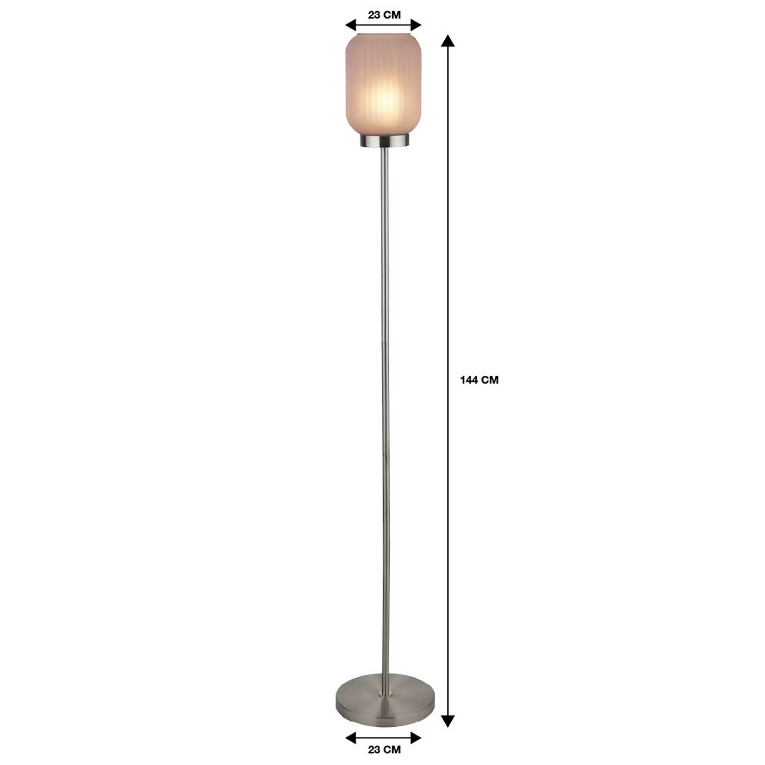 Pearl Frosted Floor Lamp - Rose 9 Pearl Frosted Floor Lamp - Rose - Image 7