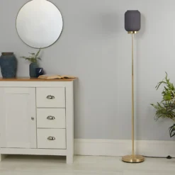 Pearl Frosted Floor Lamp - Navy 12 Pearl Frosted Floor Lamp - Navy -Outdoor Lights Store 13445401 4065042048206059