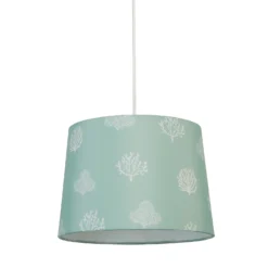 Country Living Salcombe Seaflower Patterned Lamp Shade - Laurel Green -Outdoor Lights Store 13445408 6554953139854984