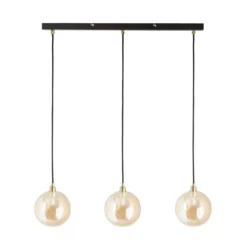 Shoreditch Three Light Diner Bar Light - Champagne & Brass -Outdoor Lights Store 13453786 1294915324488342