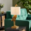 Crane Table Lamp - Gold & Oatmeal 1 Crane Table Lamp - Gold & Oatmeal -Outdoor Lights Store 13528282 8045009393217402