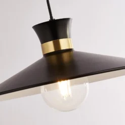 Balham Pendant Ceiling Light - Black & Brass -Outdoor Lights Store 13528466 2094976242471347