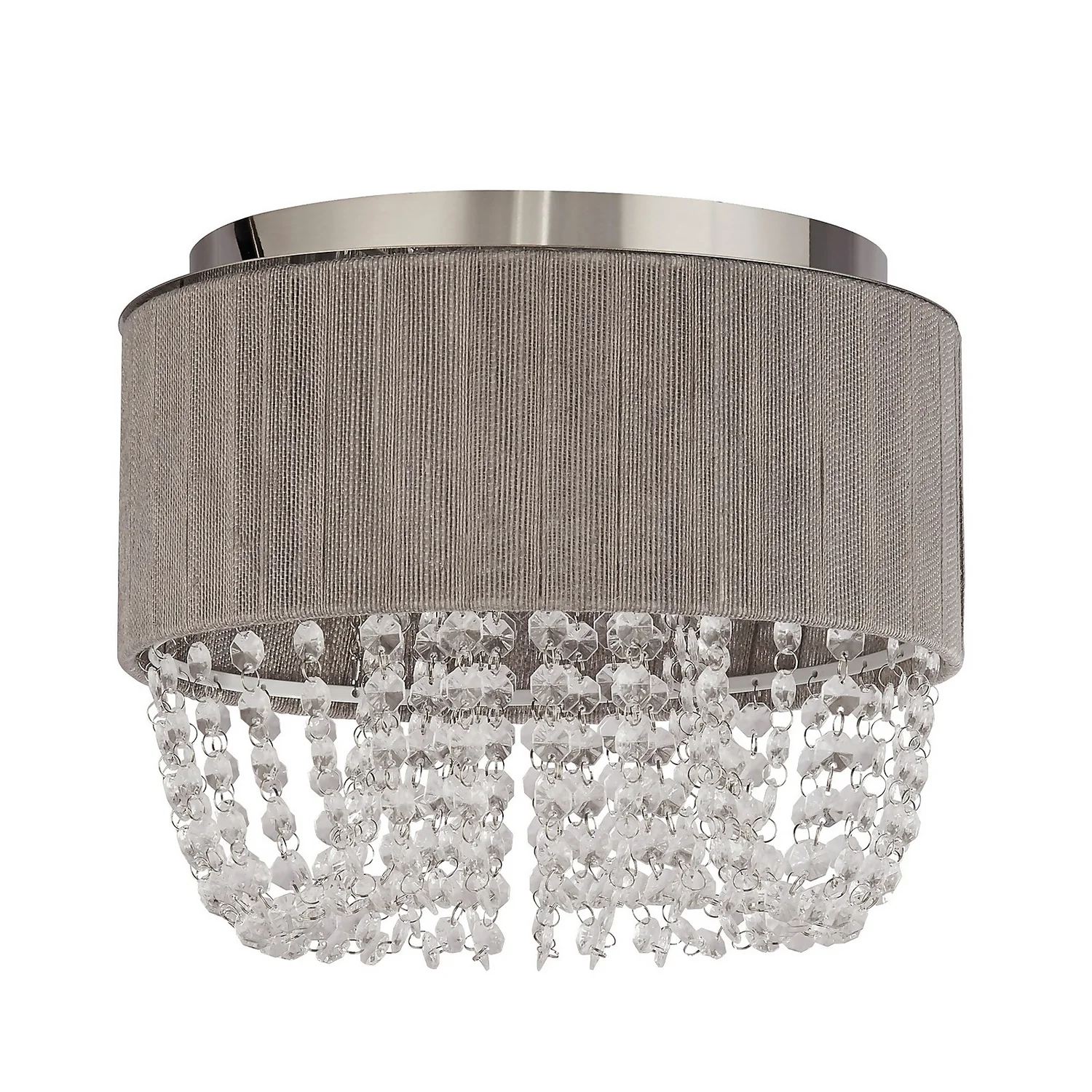 Bellano 3 Light Flush Ceiling Light - Grey 5 Bellano 3 Light Flush Ceiling Light - Grey - Image 3