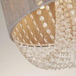 Bellano 5 Light Flush Ceiling Light - Grey -Outdoor Lights Store 13528472 3614976728592895