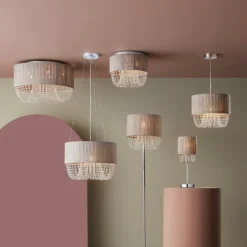 Bellano 5 Light Flush Ceiling Light - Grey -Outdoor Lights Store 13528472 9085009405521083