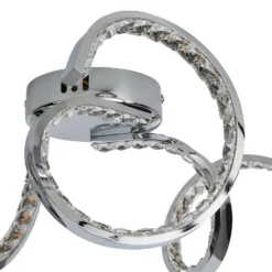 Napier LED 3 Arm Flush Ceiling Light - Chrome -Outdoor Lights Store 13529587 1734945396409292