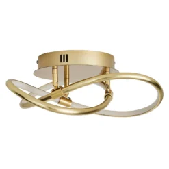 Bailey LED Spiral Flush Ceiling Light - Brass -Outdoor Lights Store 13529588 1014945396547787