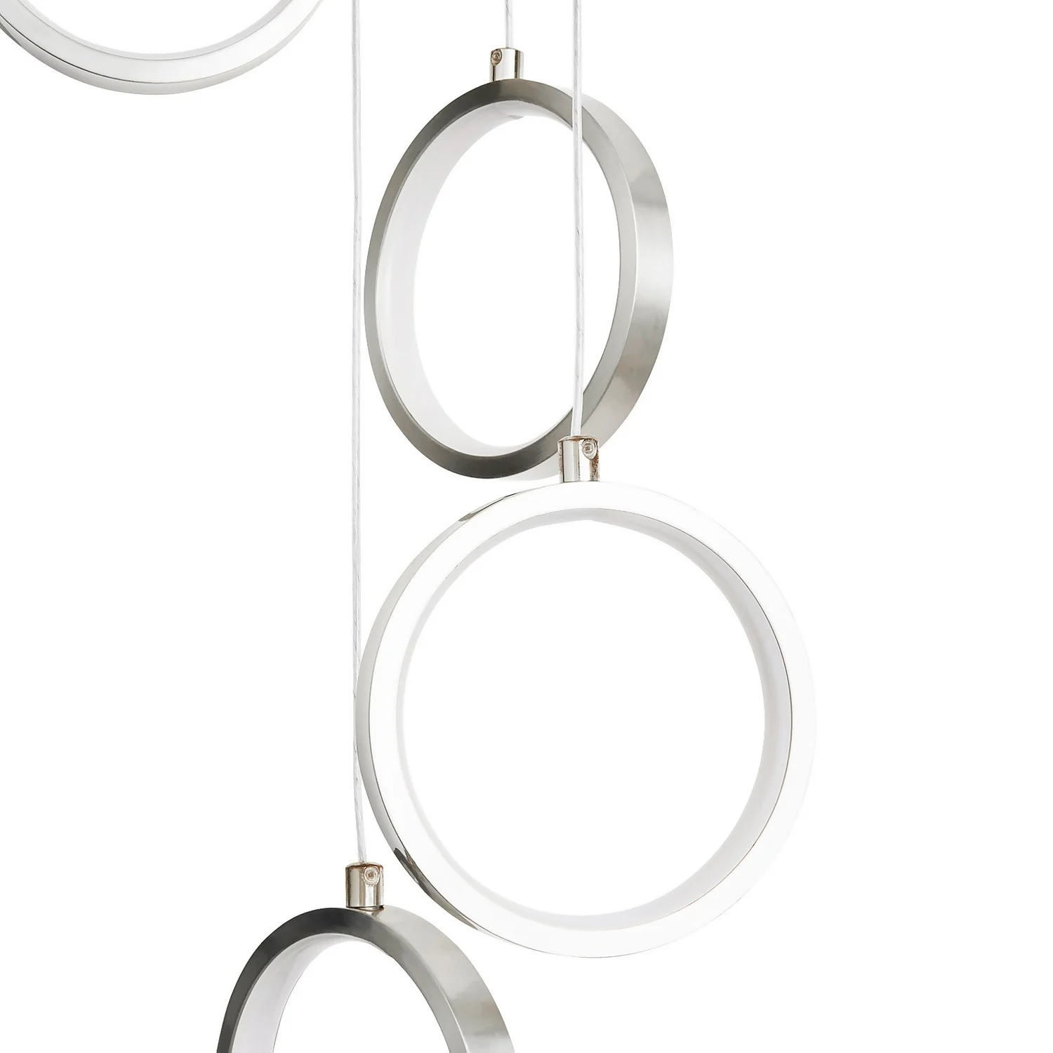 Lenox LED 5 Ring Cluster Pendant Ceiling Light - Chrome 5 Lenox LED 5 Ring Cluster Pendant Ceiling Light - Chrome - Image 3