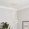 Lenox LED 5 Ring Cluster Pendant Ceiling Light - Chrome -Outdoor Lights Store 13529592 8725008896681957