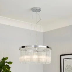 Highgate Single Tier Pendant Light - Chrome