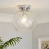 Amy Glass Flush Ceiling Light -Outdoor Lights Store 13529618 1184945395733251