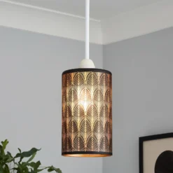 Shea Glass Easy Fit Shade - Black -Outdoor Lights Store 13529621 1674945395505614