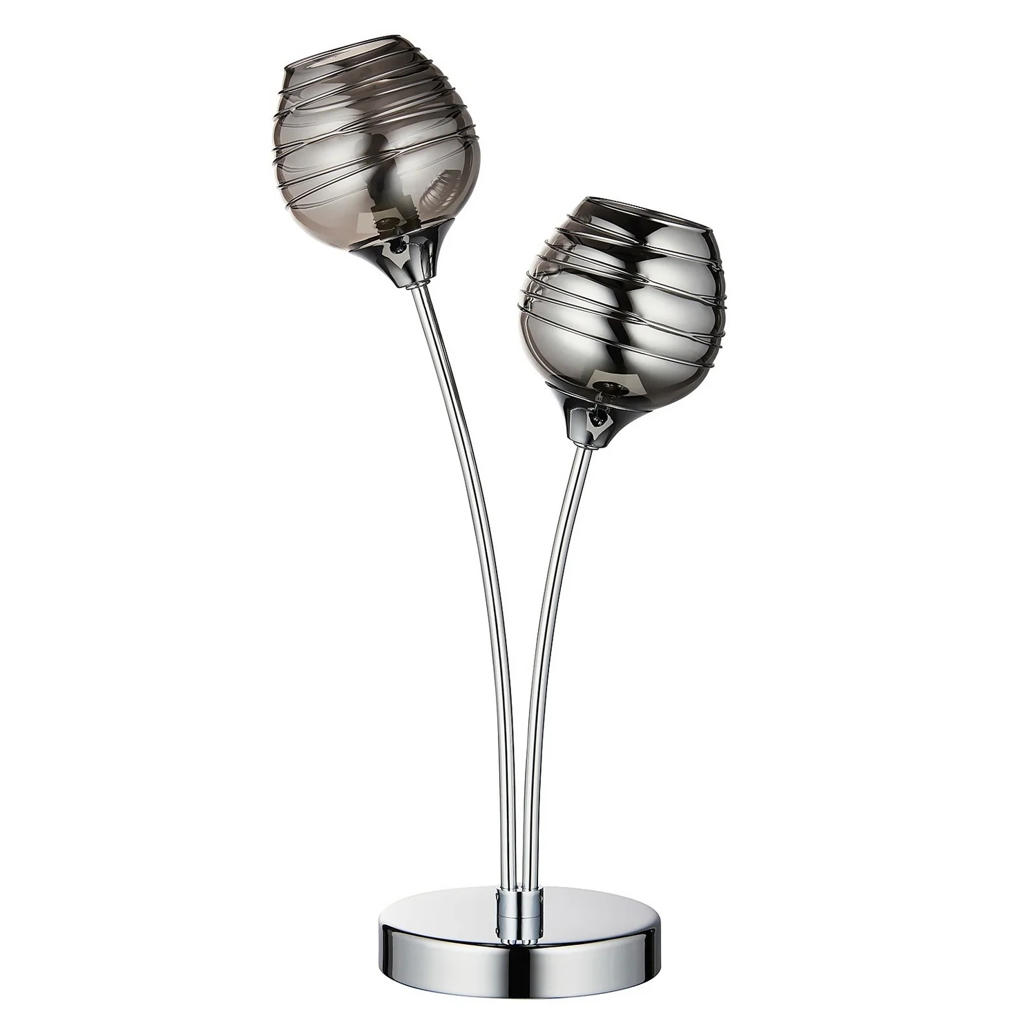 Marple Table Lamp - Chrome & Smoke 5 Marple Table Lamp - Chrome & Smoke - Image 3