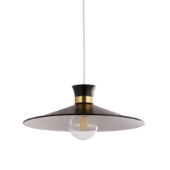 Balham Easy Fit Lamp Shade - Black & Brass -Outdoor Lights Store 13661901 2314976242736226