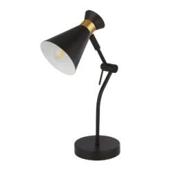 Balham Table Lamp - Black & Brass -Outdoor Lights Store 13699652 1434976242823178