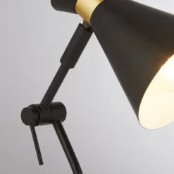 Balham Table Lamp - Black & Brass -Outdoor Lights Store 13699652 6294976242853679