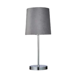 Paris Velvet Table Lamp - Grey -Outdoor Lights Store 13751359 1634969499107095