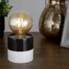 Elle Battery Powered Table Lamp - Black & White -Outdoor Lights Store 13764009 1844980119689476